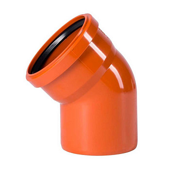 Отвод 110 45° НПВХ, наруж. канализация Ostendorf 220220