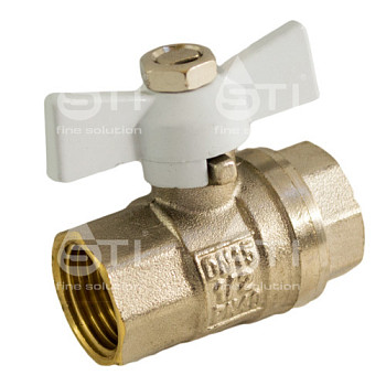 Кран 15 никел. вн/вн бабочка, вода STI