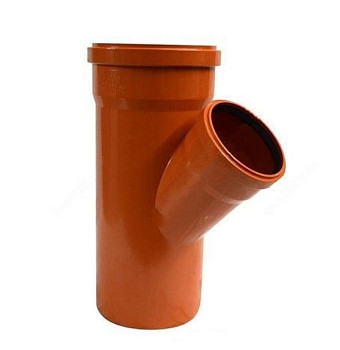 Тройник 200х160 45° НПВХ, наруж. канализация Ostendorf 223310