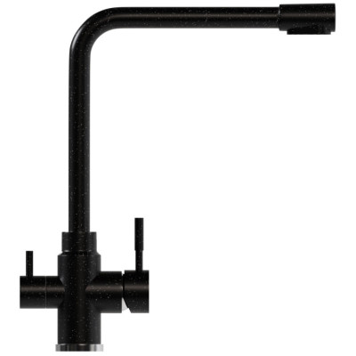 Смеситель для кухни 35к MIXLINE ML-GS13 (308) черный с вых. для питьевого фильтра