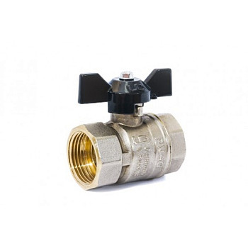 Кран 32 никел. вн/вн бабочка, вода LD Pride (8шт/уп)