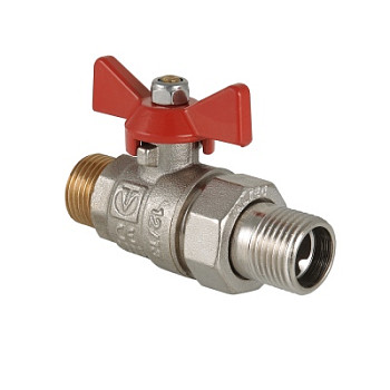 Кран 15 никел. нр/американка бабочка, вода Valtec (VT.226.N.04)