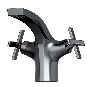 Смеситель для умывальника 1/2 кер. MIXLINE ML38-04 "Graphite" ГРАФИТ