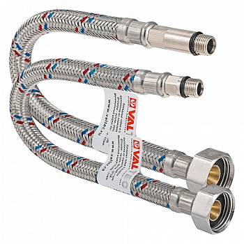 Подводка к смесителю 1.0м нерж VALTEC (пара)