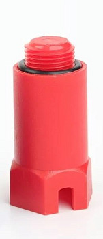 ПП Заглушка (15) 1/2" длинная пластиковая красная арт. 954951 