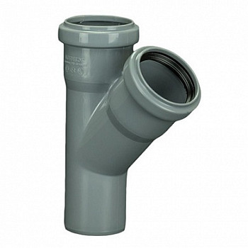 Тройник 40 45° ПП, внутр. канализация Политэк