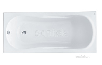 Акриловая ванна Santek Каледония 160х75 прямоугольная белая 1WH302388