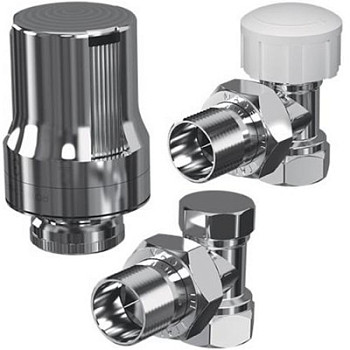 Набор 1/2" термостатический угловой ROYAL THERMO DE LUXE (хром), RTE 50.018 [НС-1073850]
