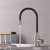 Смеситель для кухни 35k MIXLINE MLSS-0325 ЧЕРНЫЙ гибкий силиконовый излив