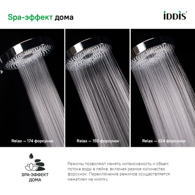 Лейка для душа, SpaHome, хром, IDDIS, SPA3F0Ci18