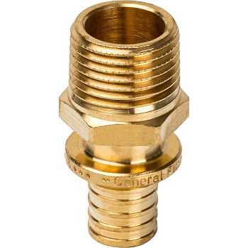 Переходник 16хR 1/2" с НР для труб из сшитого полиэтилена аксиальный STOUT SFA-0001-001612