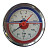 Термоманометр аксиальный 1/2" TIM 10 бар, 120гр.С, 80 мм Y-80-10bar