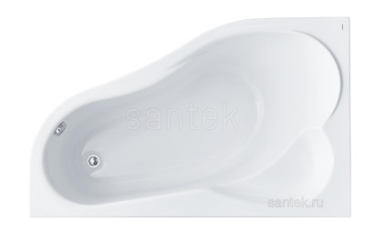 Ванна Santek Ибица XL 160х100 L асимметричная белая 1WH112036