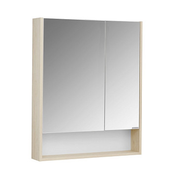 АКВАТОН Зеркало-шкаф "Сканди 70" Белый/Дуб Верона 1A252202SDB20