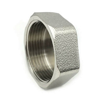 Заглушка 32 (1 1/4") ВН латун. никель. STI