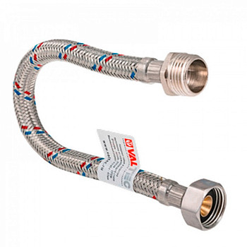 Подводка для воды  1/2" г/ш 1.0м нерж VALTEC
