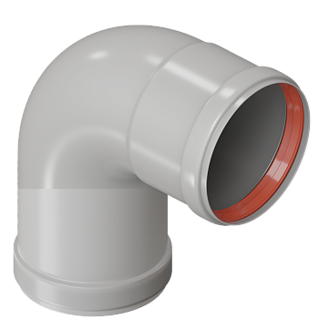 Отвод D 80 угол 90 M/F (30 шт/уп)